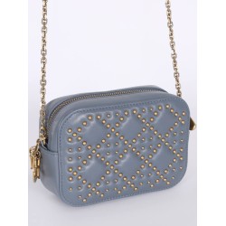 Lady Dior Camera Bag Cannage Studded Leather