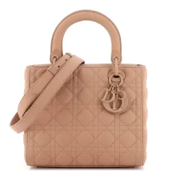Ultra Matte Lady Dior Bag Cannage Quilt Calfskin Medium