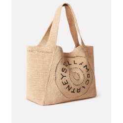 Logo Tote Raffia Large