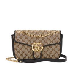 GG Marmont Flap Bag Diagonal Quilted GG