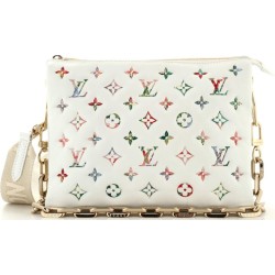 Coussin Bag Monogram Flower Embossed Lambskin PM