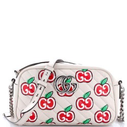 GG Marmont Shoulder Bag Diagonal Quilted Leather Small