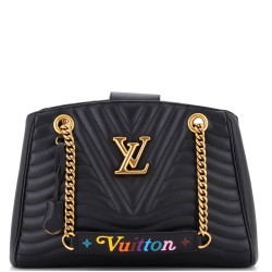 New Wave Chain Tote Quilted Leather