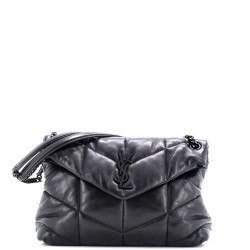 Loulou Puffer Shoulder Bag Quilted Leather Medium