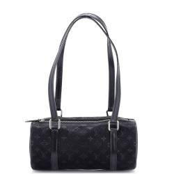 Papillon Handbag Monogram Satin Mini