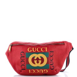 Logo Belt Bag Printed Leather Medium