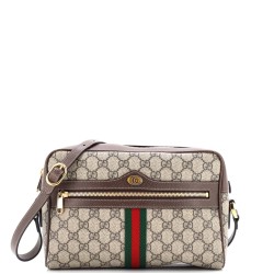 Ophidia Shoulder Bag GG Coated Canvas Small