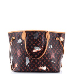 Neverfull NM Tote Limited Edition Grace Coddington Catogram Canvas MM
