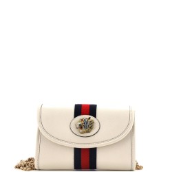 Rajah Web Chain Shoulder Bag Leather Mini