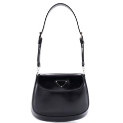 Cleo Flap Shoulder Bag Spazzolato Leather Mini