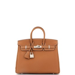 Birkin Handbag Gold Togo with Palladium Hardware 25