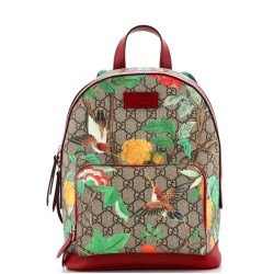 Zip Pocket Backpack Tian Print GG Coated Canvas Small