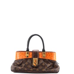 Macha Waltz Handbag Monogram Canvas and Exotics
