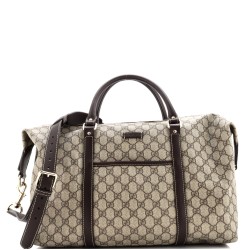 GG Plus Convertible Boston Bag GG Coated Canvas Large