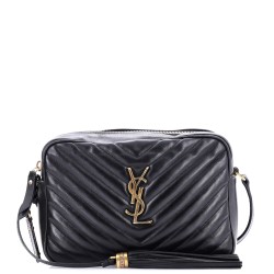 Lou Camera Bag Matelasse Chevron Leather Small