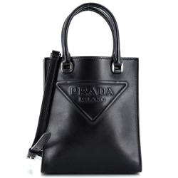 Logo Drill Tote Leather Mini
