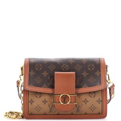 Dauphine Shoulder Bag Reverse Monogram Canvas MM