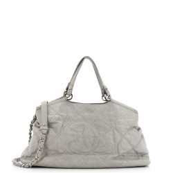 CC Sea Hit Tote Quilted Iridescent Calfskin Small