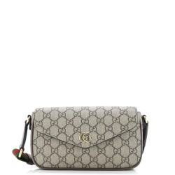 Ophidia Envelope Flap Shoulder Bag GG Coated Canvas Mini