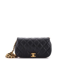 Coco Mail Clutch with Chain Quilted Calfskin