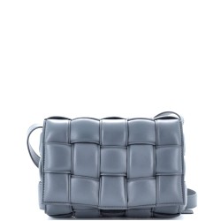 Cassette Crossbody Bag Padded Maxi Intrecciato Leather Small
