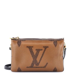 Double Zip Pochette Reverse Monogram Giant