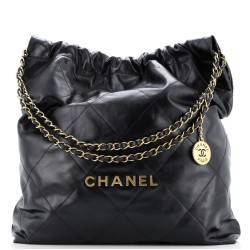 22 Chain Hobo Quilted Calfskin Large