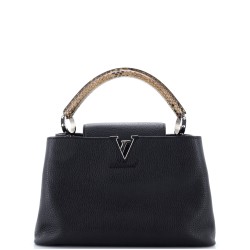 Capucines Bag Leather with Python PM
