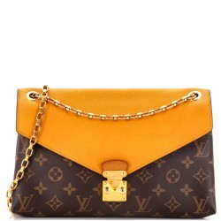 Pallas Chain Shoulder Bag Monogram Canvas and Calfskin