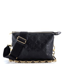 Coussin Bag Monogram Embossed Lambskin PM