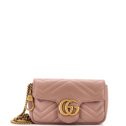 GG Marmont Flap Bag Matelasse Leather Super Mini