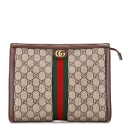 Ophidia Pouch GG Coated Canvas Medium