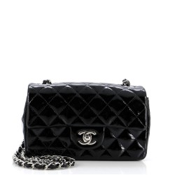 Classic Single Flap Bag Quilted Patent Mini