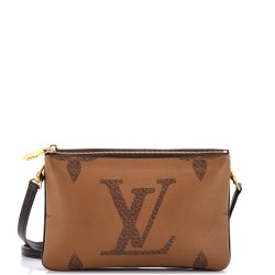 Double Zip Pochette Reverse Monogram Giant