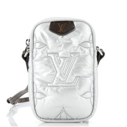 Pillow Phone Pouch Monogram Quilted Econyl Nylon