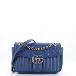 GG Marmont Flap Bag Mixed Matelasse Leather Small
