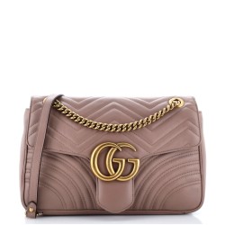 GG Marmont Flap Bag Matelasse Leather Medium