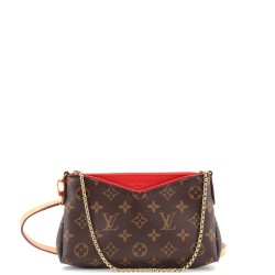 Pallas Clutch Monogram Canvas with Leather