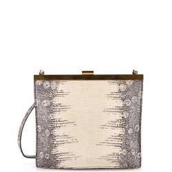Clasp Crossbody Bag Lizard Mini