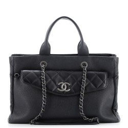 Coco Break Shopping Tote Caviar Large