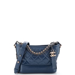 Gabrielle Hobo Quilted Goatskin and Patent Small