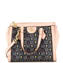 Ophidia Top Handle Tote Printed GG Denim Small