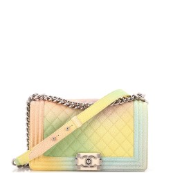 Rainbow Boy Flap Bag Quilted Painted Caviar Old Medium