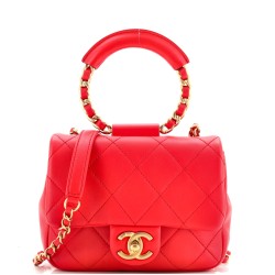 In The Loop Flap Bag Quilted Lambskin Small
