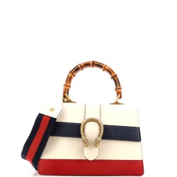 Dionysus Bamboo Top Handle Bag Colorblock Leather Medium