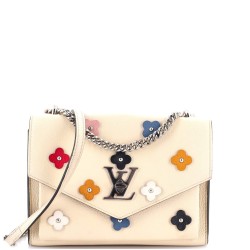 Mylockme Handbag Flower Embellished Leather BB
