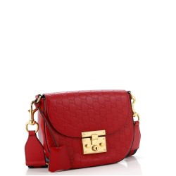 Padlock Saddle Shoulder Bag Guccissima Leather Medium