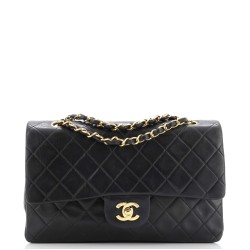 Vintage Classic Double Flap Bag Quilted Lambskin Medium