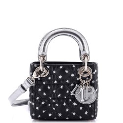 Lady Dior Bag Star Print Cannage Quilt Lambskin Mini