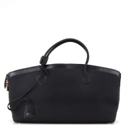 Obsession Lockit Handbag Rubberized Calfskin East West